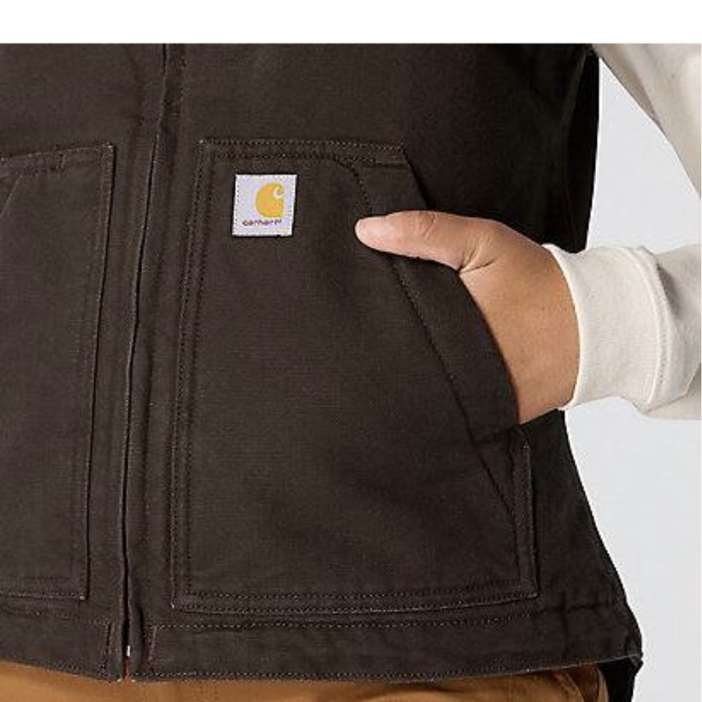 Women's Dark Brown Vest - Picture 4 of 8